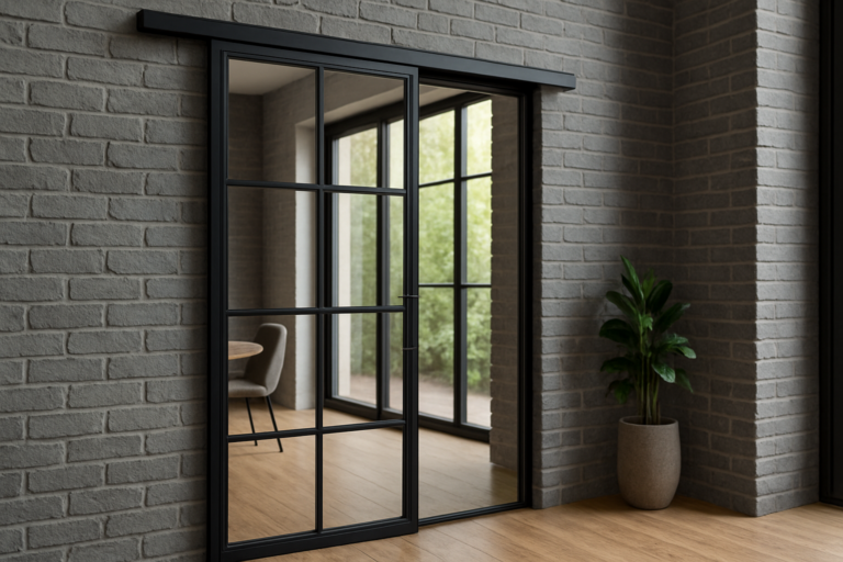 interior/ internal steel sliding door