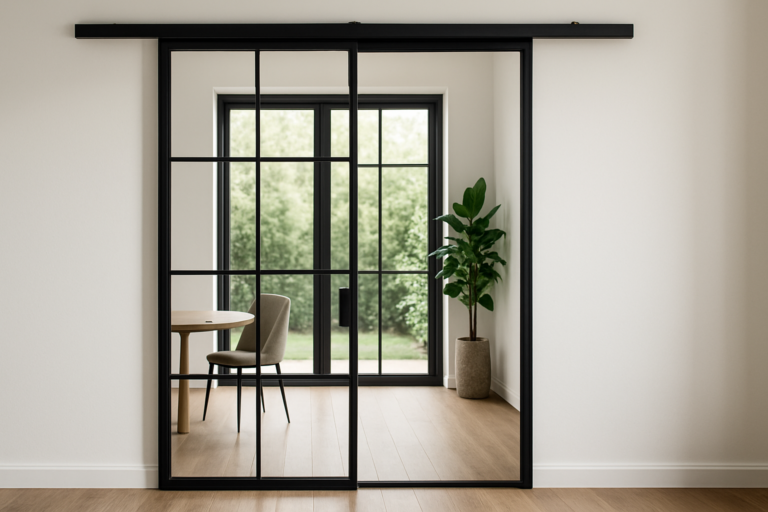interior/ internal steel sliding door
