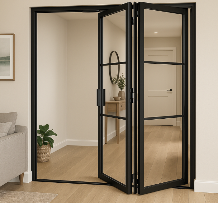 Internal steel bifold doors
