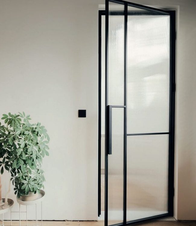 internal steel hinged door, hinged glass doors