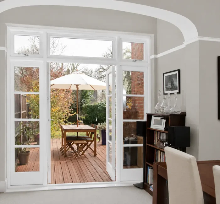 timber french doors